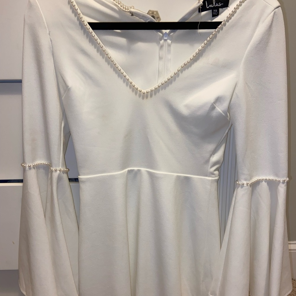 white Lulu’s dress